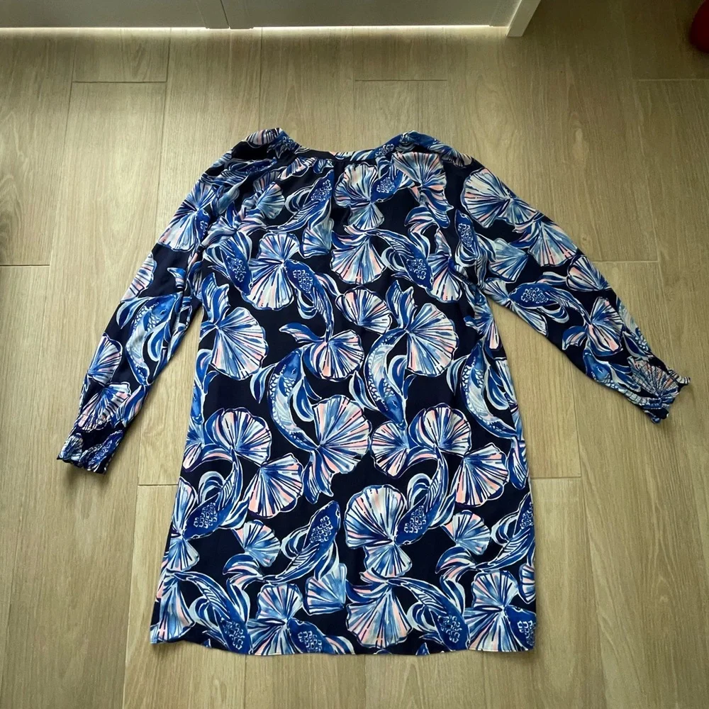 Lilly Pulitzer Blue Brynle Shift Dress - Picture 6 of 7